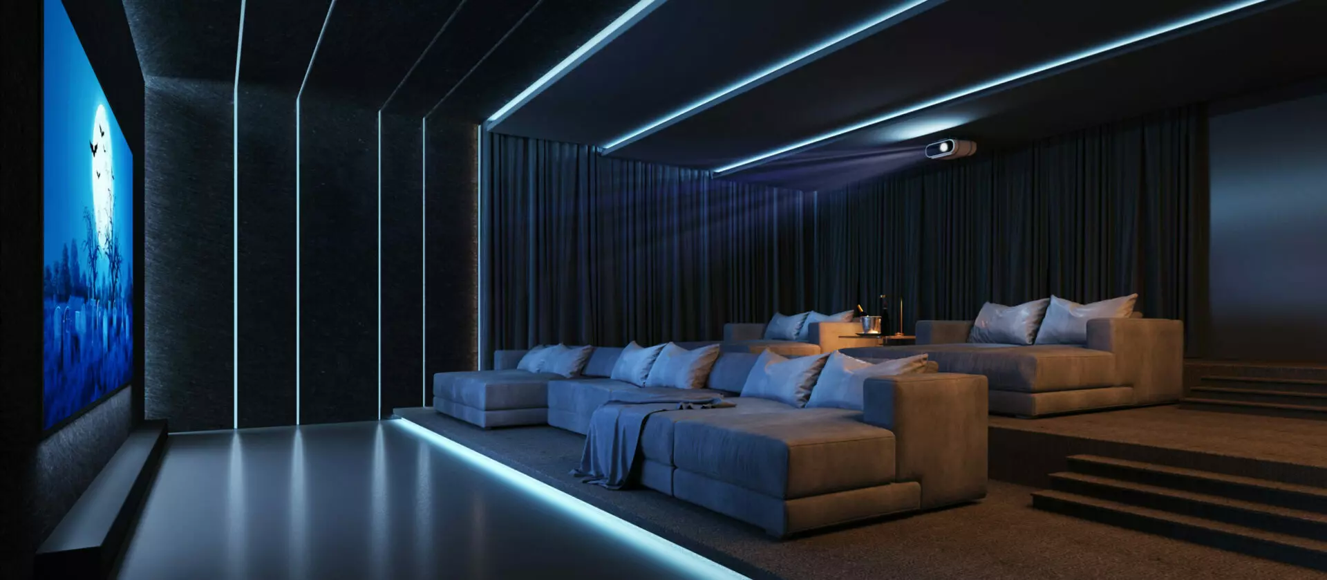 Basement Remodeling Ceiling For Theater Room Design